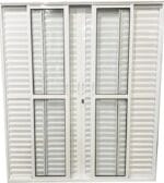 PORTA BALCAO 6 FLS COM FECHADURA DESIGN BRANCO