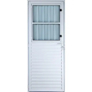 Porta Postigo Vidro Mini Boreal Alumínio Branco Linha Premium