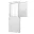 Porta Postigo Lambril Vidro Mini Boreal Alumínio Branco Linha Top