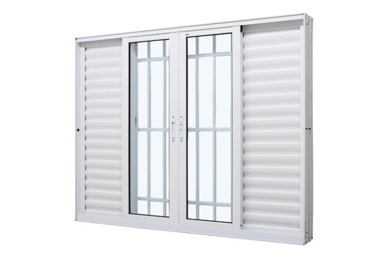 VENEZIANA 6 FLS COM GRADE TOP BRANCO 2