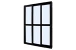 PORTA BALCAO 3 FLS DE VIDRO MOVEIS TOP PRETO