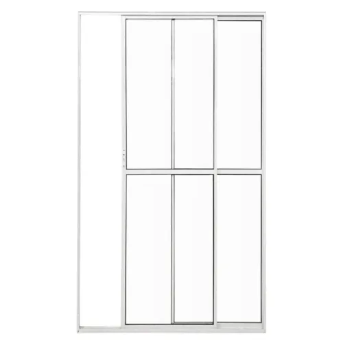 Porta de Aluminio de Correr 2 Balcao folhas Cor Branco de 210x120 e 210x150 2 png