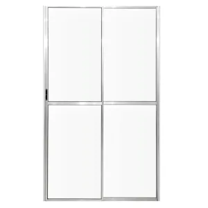 Porta Sacada 2 Folhas Com Trinco Alumínio Brilhante Linha Econ