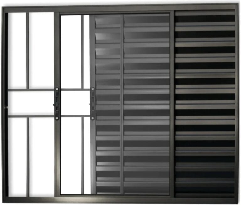 VENEZIANA 3 FLS COM GRADE FIT PRETO