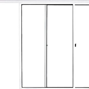 Vitro 2 Folhas Sem Grade Alumínio Branco Linha Econ