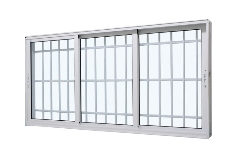 VITRO 3 FLS DE VIDRO MOVEIS COM GRADE TOP BRANCO
