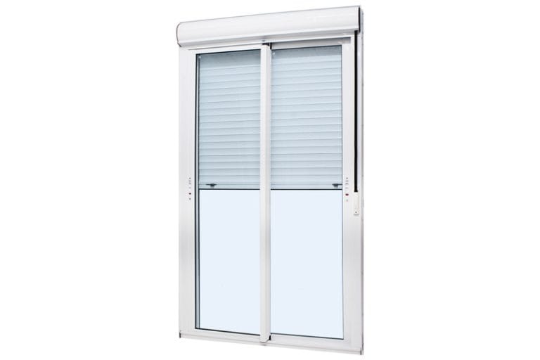 PORTA INTEGRADA PERSIANA 2 FLS MOVEIS PANORAMICA COM TRINCO TOP BRANCO