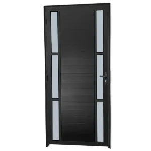 Porta Lambril Visor Duplo Mini Boreal Alumínio Preto Linha Premium