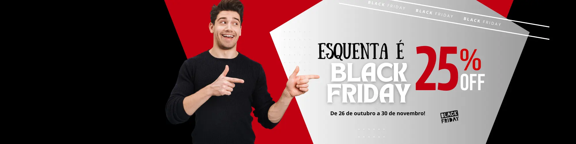 banner black friday loja do aluminio