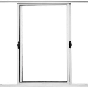 Vitro 2 Folhas Móveis Sem Grade Alumínio Branco Linha Fit Modular