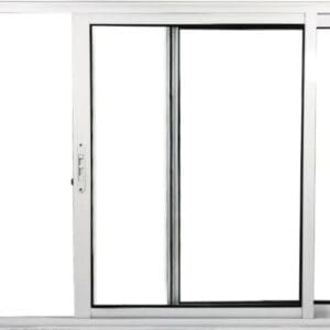 Vitro 2 Folhas Sem Grade Alumínio Branco Linha Design Premium