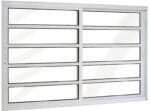 Vitro 2 Folhas Travessa Móveis Sem Grade Alumínio Branco Linha Design Premium