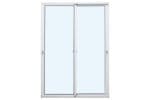Porta Sacada Panorâmica 2 Folhas Móveis Com Fechadura Alumínio Branco Linha Design Premium
