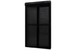 PORTA INTEGRADA PERSIANA 2 FLAS FECHADURA DESIGN PREMIUM PRETO
