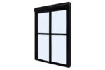 PORTA INTEGRADA PERSIANA 2 FLAS FECHADURA DESIGN PREMIUM PRETO 2