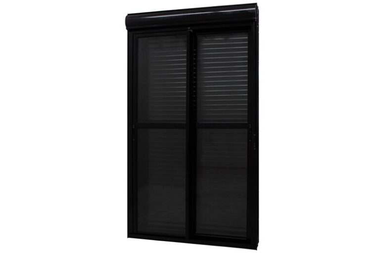 PORTA INTEGRADA PERSIANA 2 FLAS FECHADURA DESIGN PREMIUM PRETO