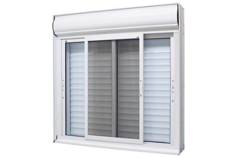 JANELA INTEGRADA PERSIANA 2 FLS MOVEIS COM TELA BRANCO 2