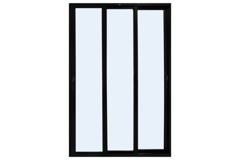 PORTA BALCAO 3 FLS DE VIDRO PARNORAMICA DESIGN PREMIUM PRETO