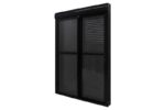 PORTA INTEGRADA PERSIANA 2 FLAS CONTROLE DESIGN PREMIUM PRETO