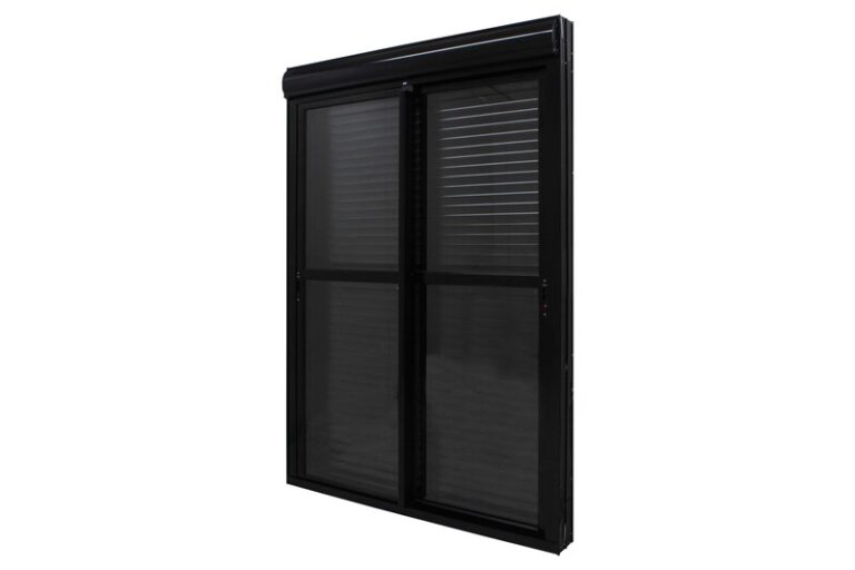 PORTA INTEGRADA PERSIANA 2 FLAS CONTROLE DESIGN PREMIUM PRETO